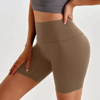 Seamless Biker Yoga Shorts Solid Color Running Women Yoga Gym Shorts Tummy Control Women Yoga Shorts My Store