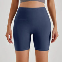 Seamless Biker Yoga Shorts Solid Color Running Women Yoga Gym Shorts Tummy Control Women Yoga Shorts My Store