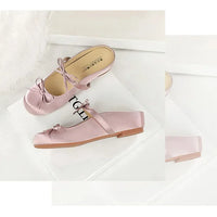 Ladies Slippers Bowknot Silks Satins Women Shoes Round Head Women Sandals Summer Shoes Women Slippers