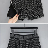 Tassel Short Shorts Women's Diamond Embellished Mid-Waist Dance Denim Hot Pants Outerwear Fashionable Korean Style Sexy