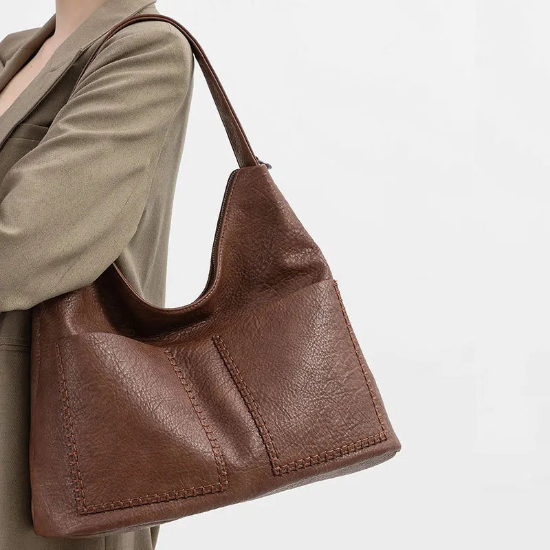 Luxury Designer Women's Leather Crossbody Bag Elegant Shoulder Handbag for Ladies Classic Stylish Tote Messenger Purse