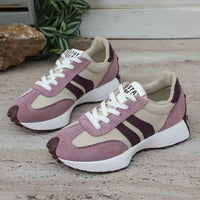 Retro Platform Women's Sneakers Summer Casual Patchwork Leather Sneakers Women's Outdoor Casual Comfort Shoes