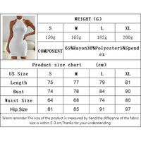 Women's sexy backless stand up collar sleeveless hip hugging dress