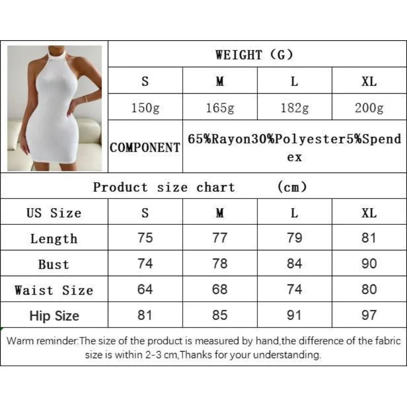 Women's sexy backless stand up collar sleeveless hip hugging dress