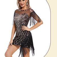 Sequin Retro Dress Embroidered Dress Prom Dress for women