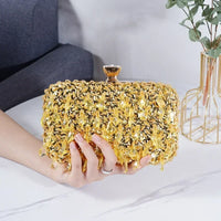 Women's Evening Bags Fashion Luxury Sequin Beaded Banquet Handbags Clutches Ladies Chain Small Shoulder Bag Purses