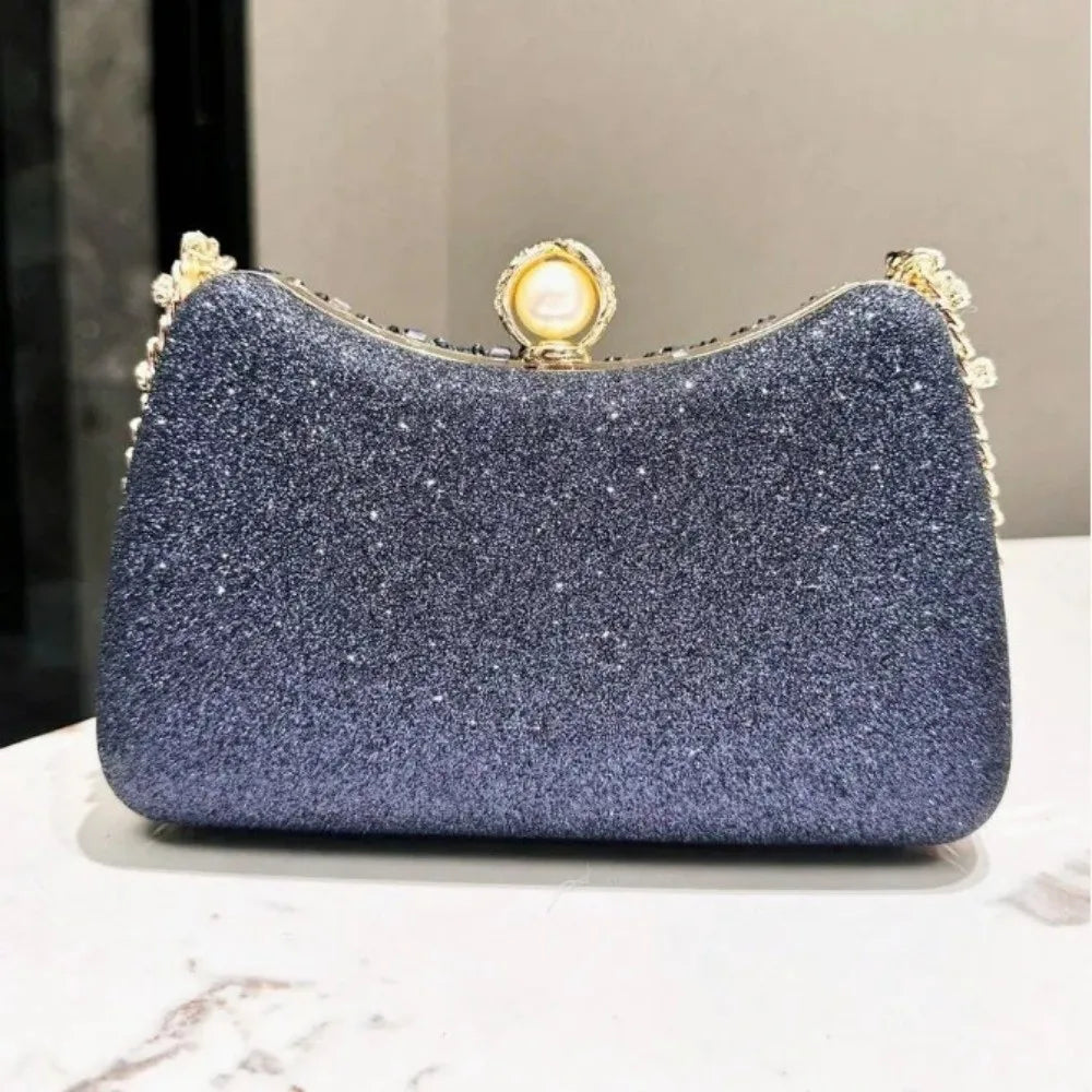 Retro Premium Rhinestone Rhinestone Diamond Inlay Bag Diamond Inlay Evening Bag Sparkling Wedding Party Bag