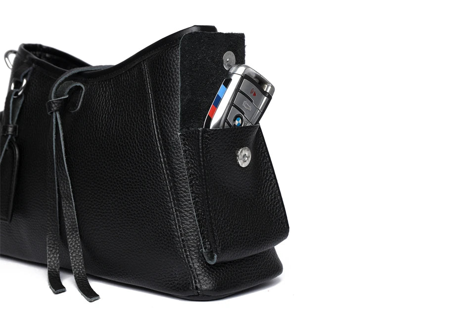 Soft Genuine Leather Crossbody Bag Women Fashion Shoulder Bag Large Capacity Handbag and Purse Ladies Cow hide Messenger Bag