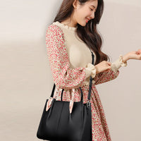 Genuine Leather Women Shoulder Crossbody Bag Large Capacity Soft Cowhide Handbag Ladies Tote Sac