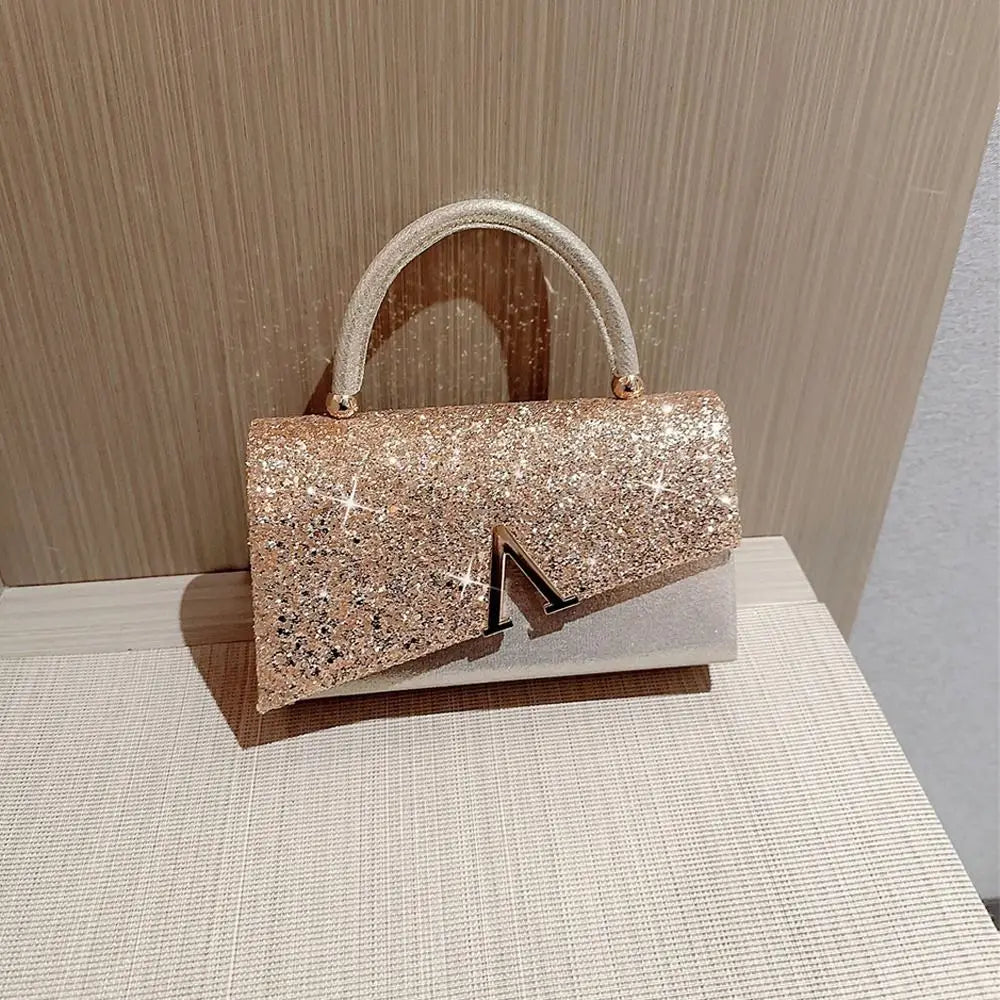 Sequin Evening Bag Women Elegant Fashion Banquet Clutch Chain Shoulder Bags Luxury Purse Female Wedding Party Handbags
