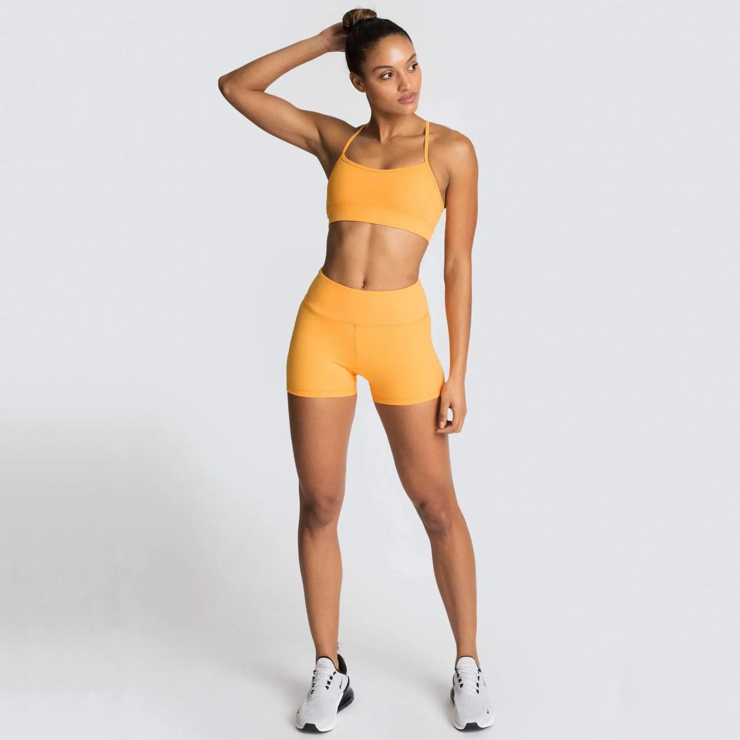 Seamless Yoga Two-piece Set Running Bra Shorts Sports Underwear Beauty Back Fitness Gym 2-piece Short Suit
