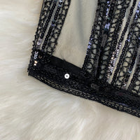 Sexy Sleeveless V-neck mesh sequin Bodycon Dress Chic Women Slim Women Slip Dress