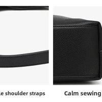 Retro Solid Color Large Capacity Women's Shoulder Bag Fashionable Versatile Niche Tote Bag Underarm Single Shoulder