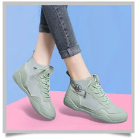 Spring Summer High-top Canvas Shoes Thin Breathable All-match Korean Shoes Trend Women Sneakers