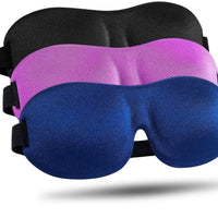 Sleep Mask 3D Contoured Blackout Eye Mask for Sleeping with Adjustable Strap Soft Night Blindfold Eye Shades for Naps