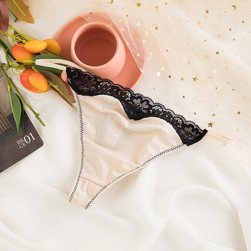 Lace Girls G string Sexy Panties Women Underwear Briefs Hollow Out Thong High Quality Seamless Underpants Lingerie Intimates