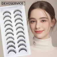 DEVOSERVICE Lashes 6/10pairs Natural Short False Eyelashes 3D Mink Lashes Extensions False Eyelashes Faux Cils Makeup Wholesale Natalia Home Fashion    Natalia Home Fashion