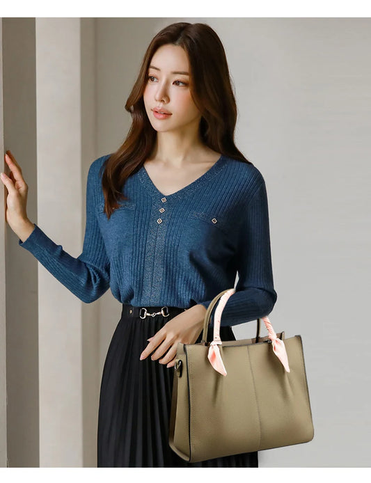 Genuine Leather Women Shoulder Crossbody Bag Large Capacity Soft Cowhide Handbag Ladies Tote Sac
