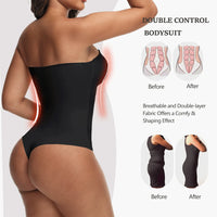 Strapless Thong Bodysuits 4XL Women Belly Control Full Body Shaper Push Up Breast Underwear Plus Size Women's Clothing