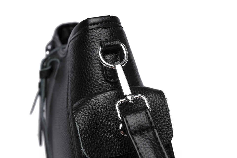 Soft Genuine Leather Crossbody Bag Women Fashion Shoulder Bag Large Capacity Handbag and Purse Ladies Cow hide Messenger Bag