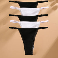 Sexy G-string Panties Cotton Women's Underwear  Adjustable Waist Girl Female Panties Bikini Lady Thongs Lingerie