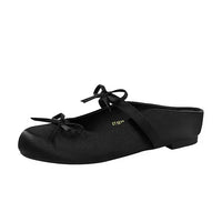 Ladies Slippers Bowknot Silks Satins Women Shoes Round Head Women Sandals Summer Shoes Women Slippers
