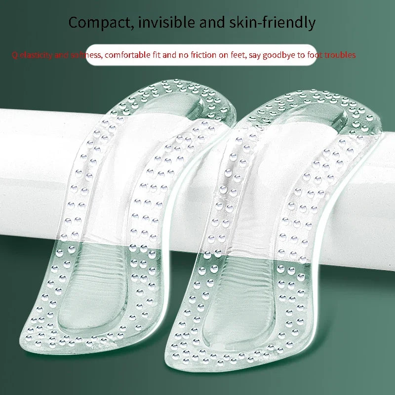 GEL Heel Protectors Women Silicone Cushion Foot Care Products Non Slip Shoe Pads for High Heels Adjustable Size Insoles