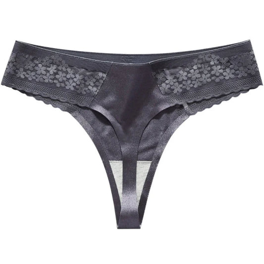 Women ruffles Underwear Invisible Seamless T Panties G-String Female Sexy Thongs Intimates Lingerie Ladies Briefs