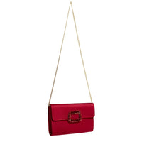 Luxury Satin Clutch Purse For Wedding Party Banquet Women's Handbag Crystal Shiny Rhinestone Diamond Evening Bag Shoulder Bag