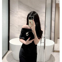 Ladies Velvet Box Dinner Bag Sparkly Rhinestone Decoration Banquet Bag Clutch Evening Dress Bag Party