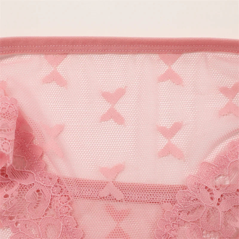 Women's Lace Panties Sexy Perspective Underwear Seamless Hollow Out Briefs Female Low Rise Floral Transparent Soft Lingerie