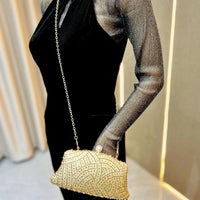 Women's Bags Women's Shiny Rhinestone Dinner Bags Can Be Matched With Dress Clutch Bags Fashion Temperament Elegant Clutch Bag
