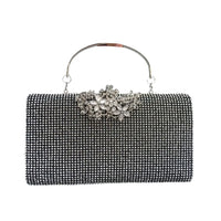 Diamond Encrusted Dinner Bag And Clutch, Square Hard Box Fully Lined With Diamonds.