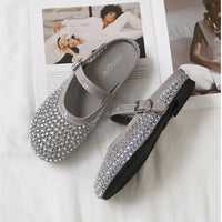 Luxury Shinny Diamond Women Mules Slippers Summer Shoes Crystal Footwear Rhinestones Slip On Brand Mary Jane Sandals Mesh Clogs
