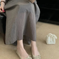 French Vintage Ballet Style Flat Bottom Single Shoes Women's Square Head Soft Bottom Mary Janes