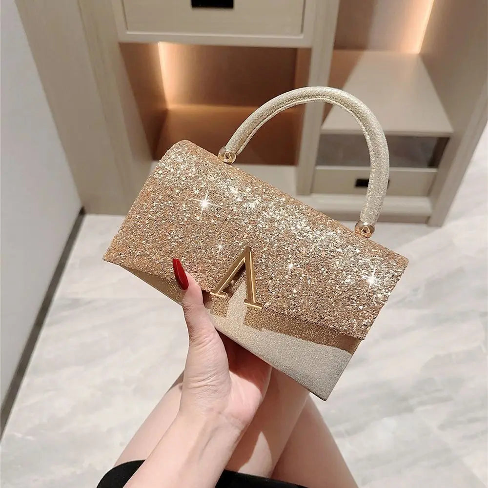 Sequin Evening Bag Women Elegant Fashion Banquet Clutch Chain Shoulder Bags Luxury Purse Female Wedding Party Handbags