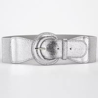 Women Stretchy Wide Waist Belt Ladies Elastic Dress Cummerbund with Pin Buckle Stretch Fashion Cinch Belts
