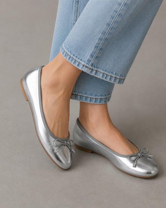 Fashion Flats Luxury Women Ballerinas Round Toe Bowtie Slip on Comfort Loafers Ladies  Shoes