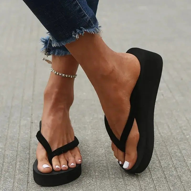 Slippers Summer Shoes Women Wedges Sandals Slides Beach Home Slippers Women Flip Flops Memory Foam Slippers Natalia Home Fashion    Natalia Home Fashion