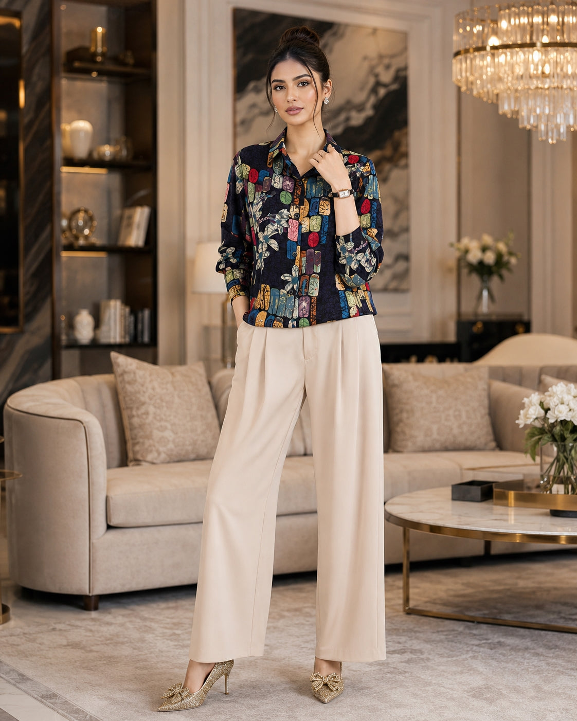 Fashion Women's Casual Shirt Tops Loose Long Sleeve Blouse Natalia Home Fashion    Natalia Home Fashion