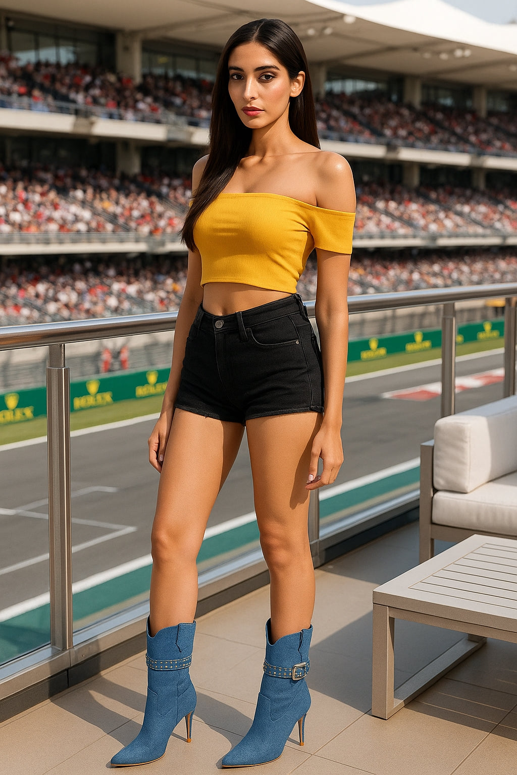 Denim Winter Women's Pointed Sexy Side Zipper, Thin Heel, Ultra High Heel, Leg Show, Long Fashion Short Boots for Women