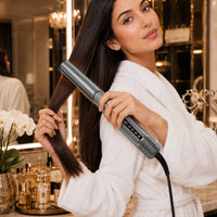 2-in-1 High Speed Ceramic Hot Airflow Hair Straightener Blow Dryer LED Display Electric Wet-to-Dry Natalia Home Fashion    Natalia Home Fashion