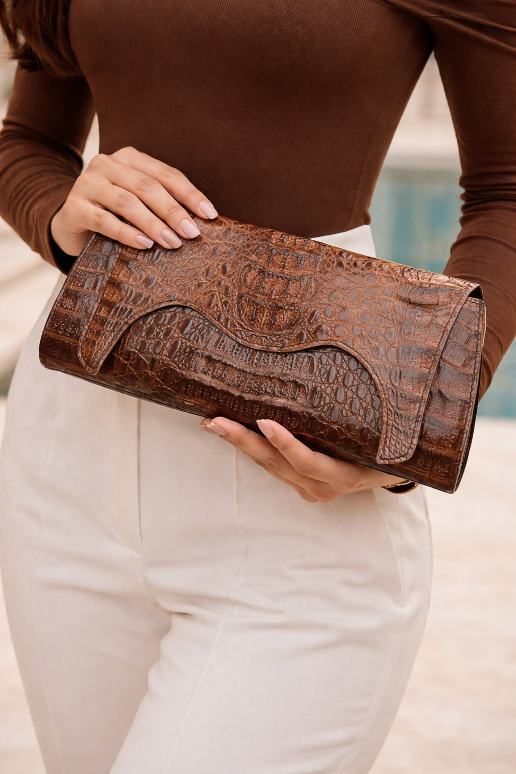 Alligator Genuine Leather Women Long Wallets Female Luxury Brand Design Clutch Cash Purse Wallet