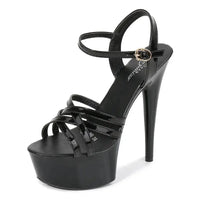 Summer New Fashion Black Slim High Heels Designer Elegant Fashion Luxury High Quality Wholesale Dress Women's High Heel Sandals My Store