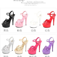 Summer New Fashion Black Slim High Heels Designer Elegant Fashion Luxury High Quality Wholesale Dress Women's High Heel Sandals My Store