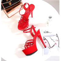 Summer New Fashion Black Slim High Heels Designer Elegant Fashion Luxury High Quality Wholesale Dress Women's High Heel Sandals My Store
