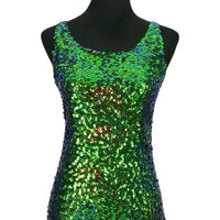 Tank Tops Women Clothing Summer Sleeveless Casual Slim Shirt Woman Streetwear Sexy Sequins Top Ladies Clothes Camis Natalia Home Fashion   2-vest-Green-One-Size Natalia Home Fashion