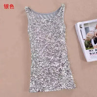 Tank Tops Women Clothing Summer Sleeveless Casual Slim Shirt Woman Streetwear Sexy Sequins Top Ladies Clothes Camis Natalia Home Fashion   2-vest-silver-One-Size Natalia Home Fashion