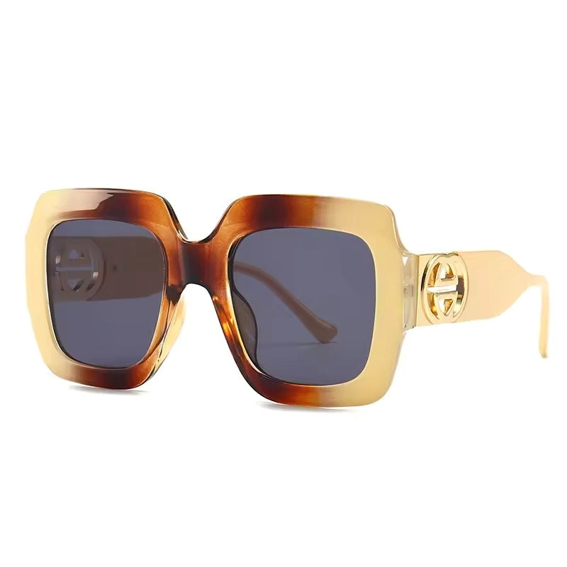 Large Frame Square Sunglasses Women's Brand Designer Fashion Sun Glasses Women Outdoor Travel Eyewear UV400