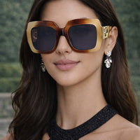 Large Frame Square Sunglasses Women's Brand Designer Fashion Sun Glasses Women Outdoor Travel Eyewear UV400